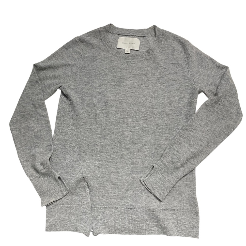 Brochu Walker cashmere wool Sweater crew neck lightweight size XS old money